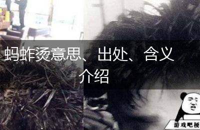 蚂蚱烫意思、出处、含义介绍