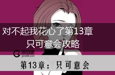 对不起我花心了第13章只可意会攻略