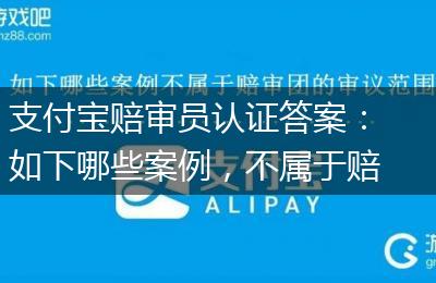 支付宝赔审员认证答案：如下哪些案例，不属于赔审团的审议范围