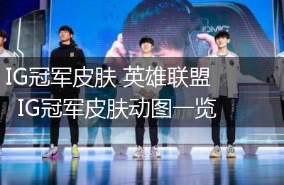 IG冠军皮肤 英雄联盟IG冠军皮肤动图一览