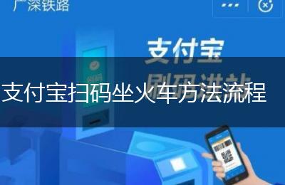 支付宝扫码坐火车方法流程