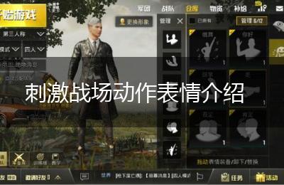 刺激战场动作表情介绍