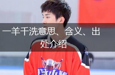 一羊千洗意思、含义、出处介绍