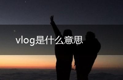 vlog是什么意思