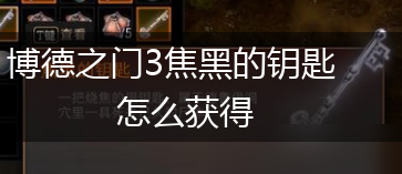 博德之门3焦黑的钥匙怎么获得,第1张