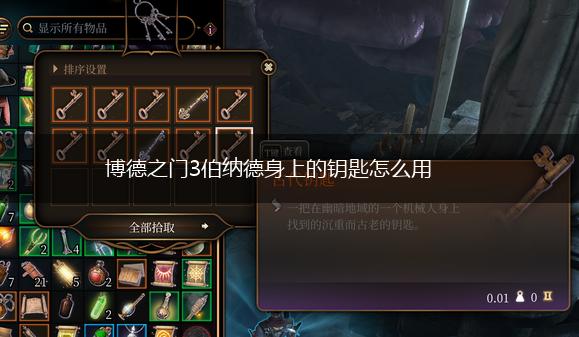 博德之门3伯纳德身上的钥匙怎么用,第1张