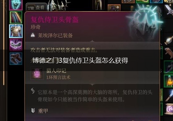 博德之门3复仇侍卫头盔怎么获得,第1张