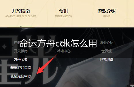 命运方舟cdk怎么用,第1张