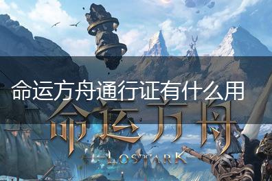 命运方舟通行证有什么用,第1张
