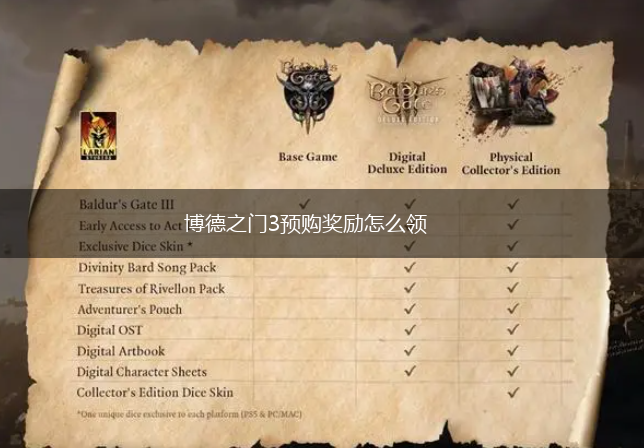 博德之门3预购奖励怎么领,第1张