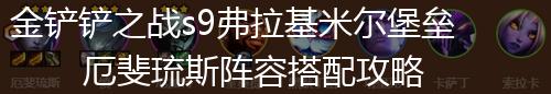 金铲铲之战s9弗拉基米尔堡垒厄斐琉斯阵容搭配攻略,第1张