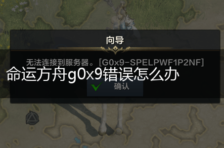 命运方舟g0x9错误怎么办,第1张