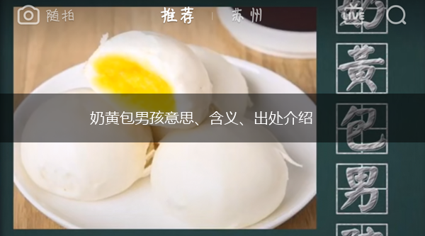 奶黄包男孩意思、含义、出处介绍,第1张