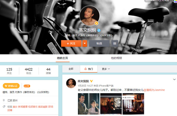 武藤志雄扮演者高文炯微博地址个人信息,第2张