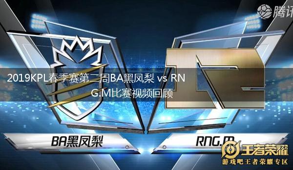 2019KPL春季赛第二周BA黑凤梨 vs RNG.M比赛视频回顾,第1张