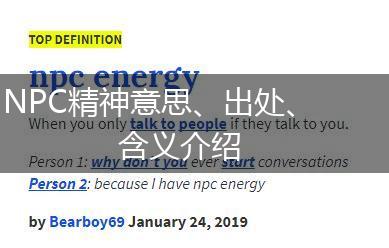 NPC精神意思、出处、含义介绍,第1张
