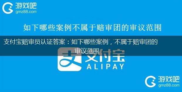 支付宝赔审员认证答案：如下哪些案例，不属于赔审团的审议范围,第1张