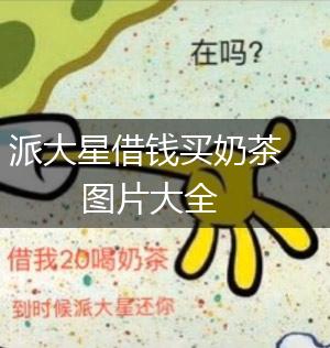 派大星借钱买奶茶图片大全,第1张