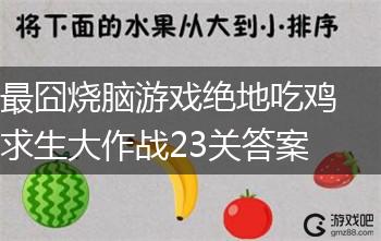 最囧烧脑游戏绝地吃鸡求生大作战23关答案,第1张