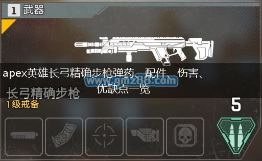 apex英雄长弓精确步枪弹药、配件、伤害、优缺点一览,第1张