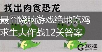最囧烧脑游戏绝地吃鸡求生大作战12关答案,第1张