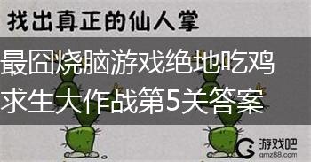 最囧烧脑游戏绝地吃鸡求生大作战第5关答案,第1张