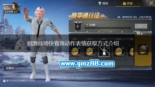 刺激战场快看我动作表情获取方式介绍,第1张