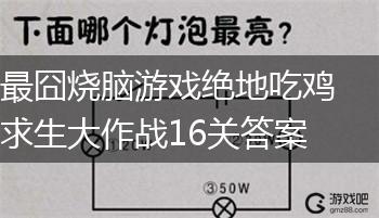 最囧烧脑游戏绝地吃鸡求生大作战16关答案,第1张