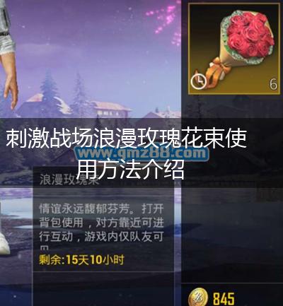 刺激战场浪漫玫瑰花束使用方法介绍,第1张