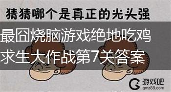 最囧烧脑游戏绝地吃鸡求生大作战第7关答案,第1张