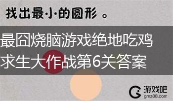 最囧烧脑游戏绝地吃鸡求生大作战第6关答案,第1张